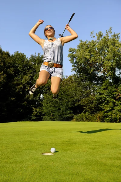 Golfista cuatro — Foto de Stock