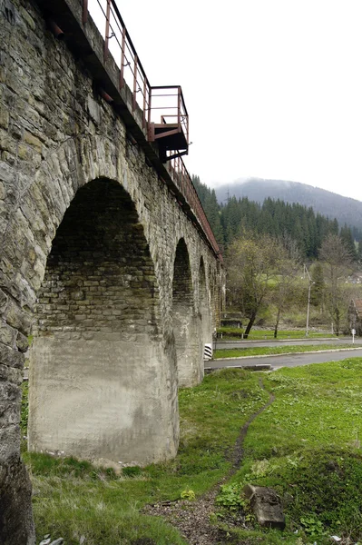 Railway Bridge in the Carpathians — Stock Photo, Image