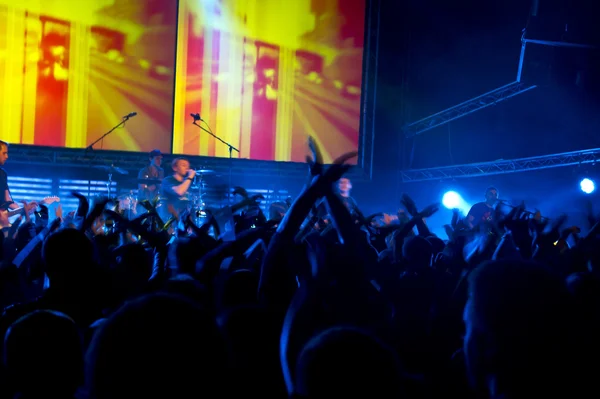 stock image dancing at the concert