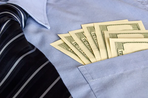 Tie Shirt Money — Stock Photo, Image