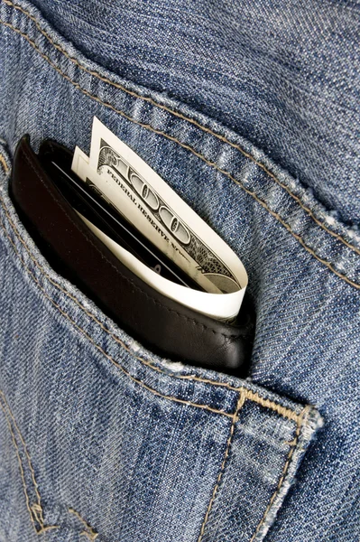 stock image Money pocket jeans