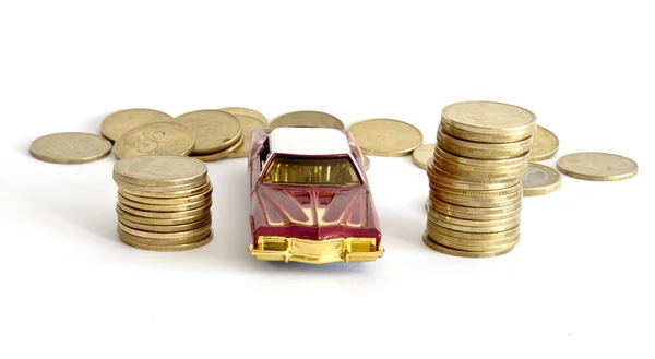 stock image Car Money Coins