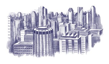 City scape clipart