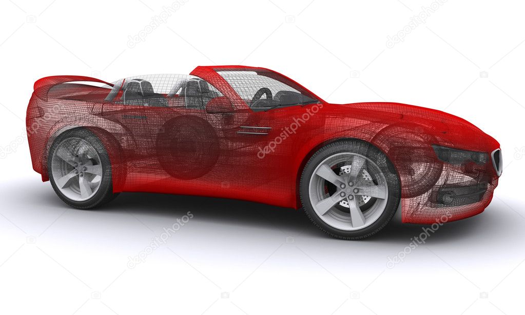 3D rendered Concepts Sports Car