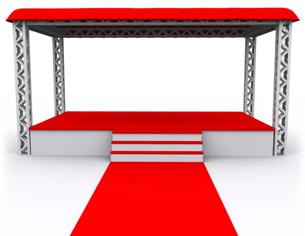 3D rendered Isolated empty Stage — Stock Photo, Image