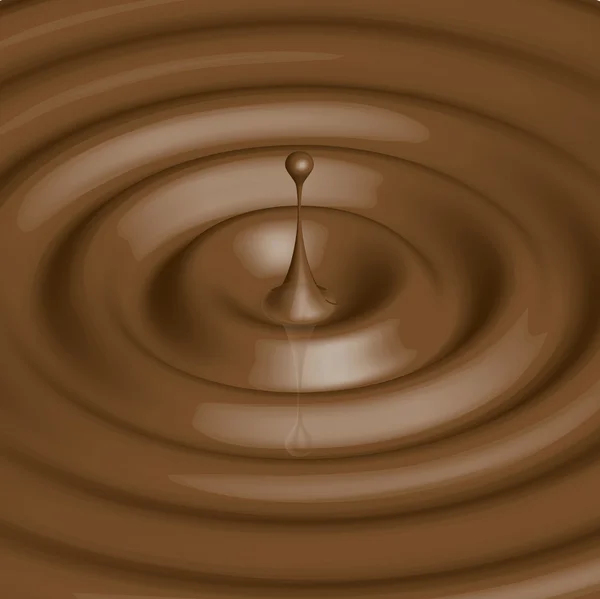 Ilustracja wektorowa czekolada splash — Wektor stockowy