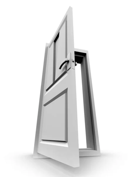 3D rendered isolated door — Stock Photo, Image