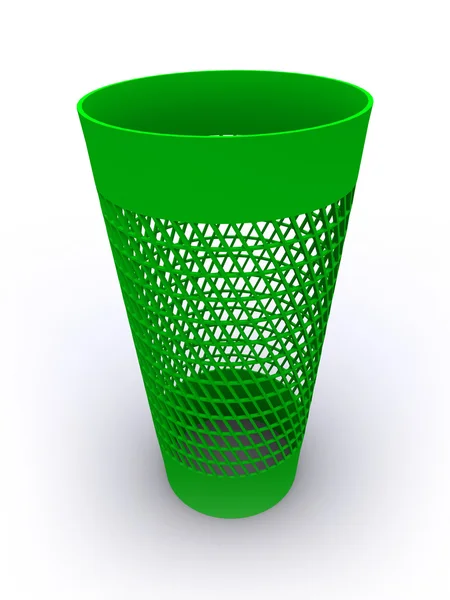 3D rendered isolated empty recycle bin — Stock Photo, Image