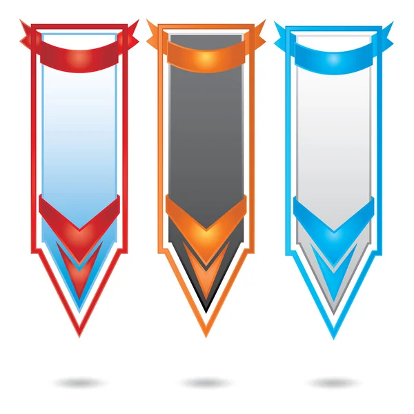 Vector verticale promotionele Kleurset banner — Stockvector