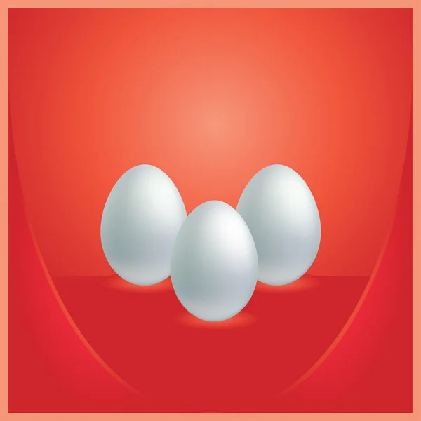 Sfondo pasquale vettoriale con uova — Vettoriale Stock