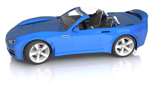 Isolé 3D rendu Concept Sport Car — Photo
