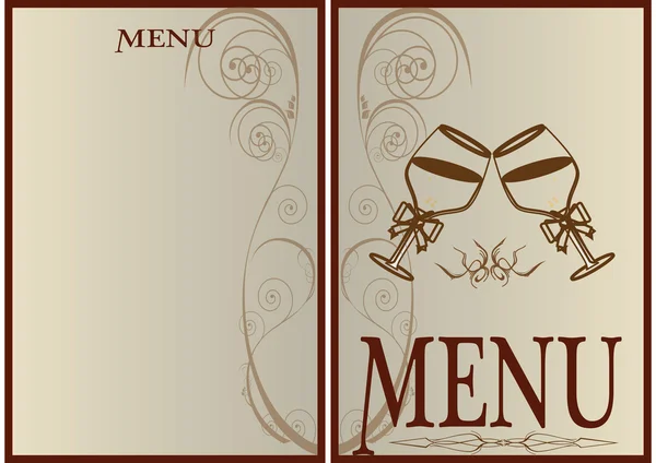 Design del menu vettoriale — Vettoriale Stock