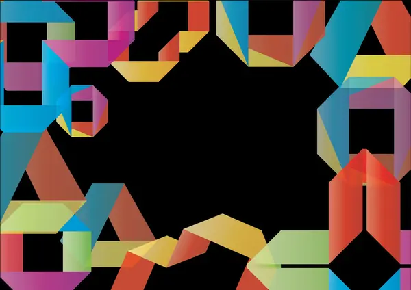 Абстрактный цвет фона оригами — стоковый вектор
