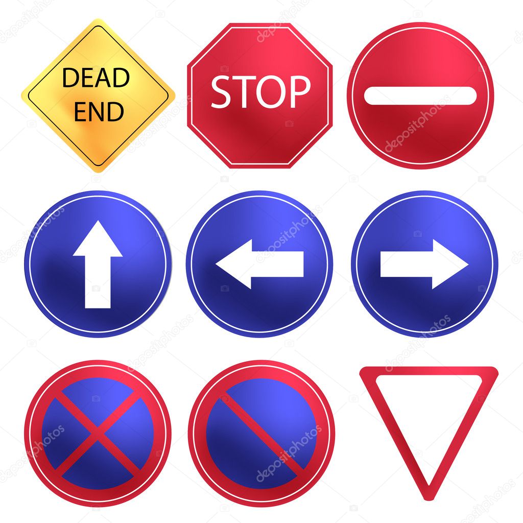 Vector Traffic Sign set