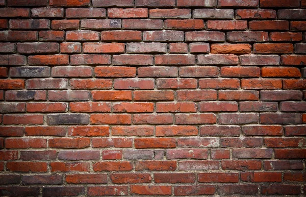 Red brick grundge wall — Stock Photo, Image