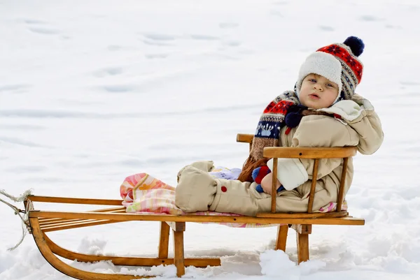 Baby sled — Stock Photo, Image