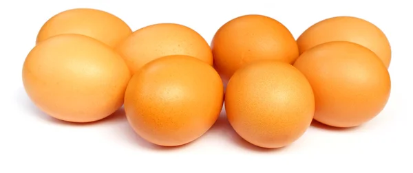 Eggs over white background — Stock Photo, Image