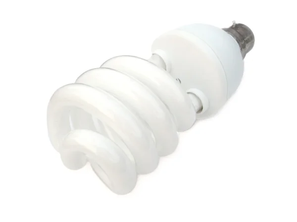 Energy saving bulb over white background — Stock Photo, Image