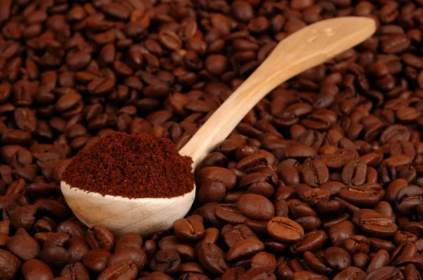 Uma colher de café — Fotografia de Stock