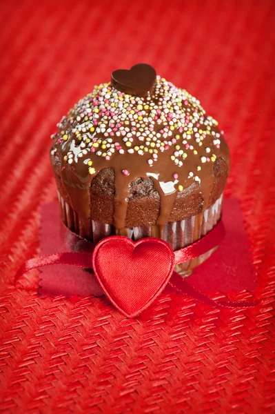 Muffin de Saint-Valentin — Photo