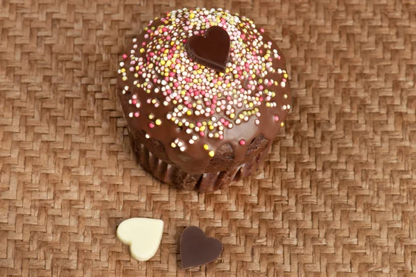 Valentine muffin — Stock Photo, Image