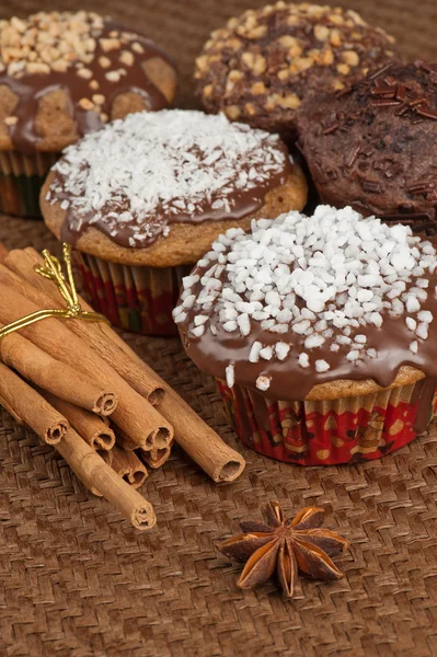 Christmas muffins — Stock Photo, Image