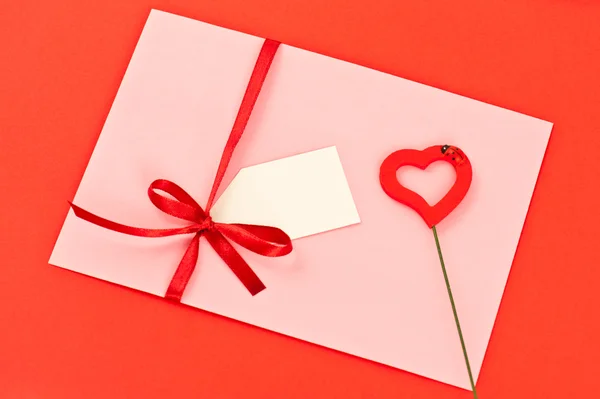 バレンタインの封筒 — ストック写真
