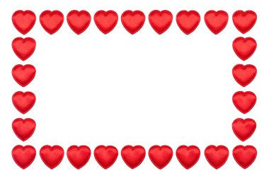 Valentine's hearts border clipart