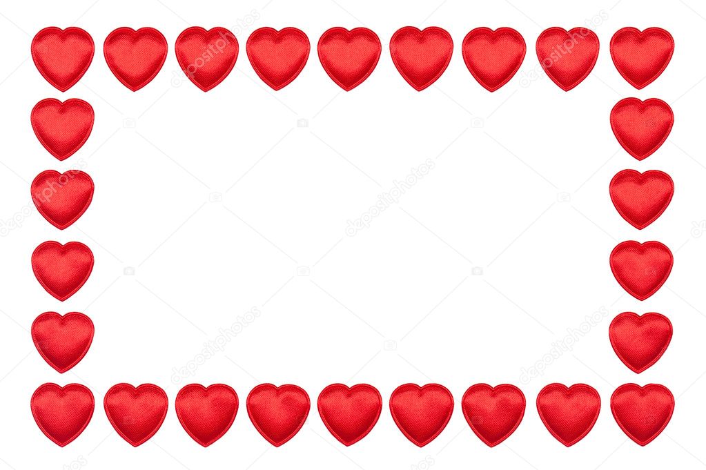 Valentine's hearts border