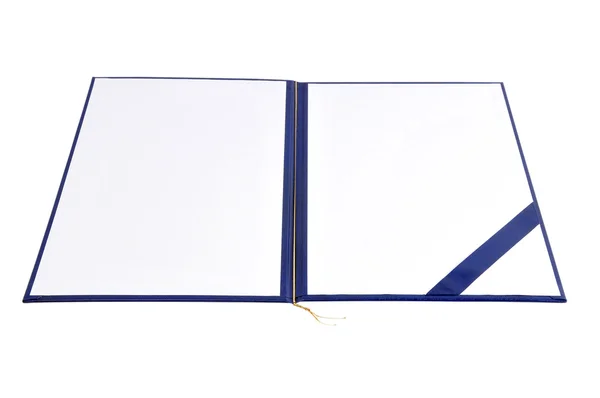 Diplomeinband mit weißem Kopierraum — Stockfoto