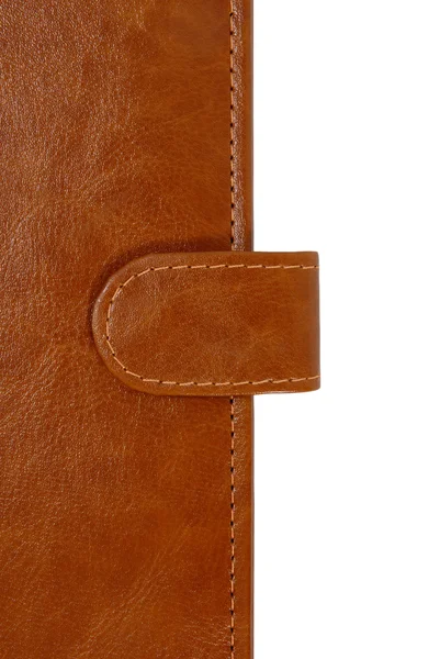 Leather cover of a personal organizer — Stock Photo, Image