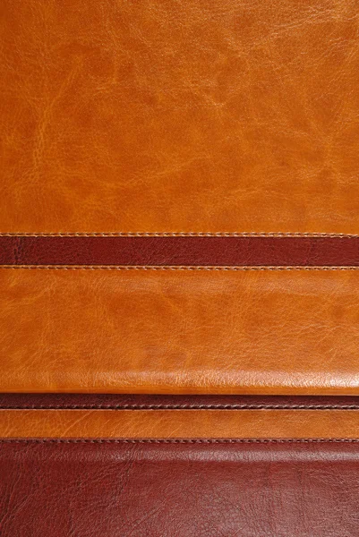 Brown leather stripes — Stock Photo, Image
