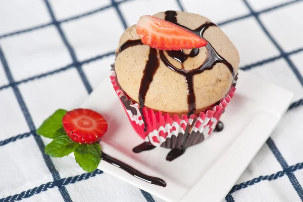 Strawberry muffin — Stock Photo, Image