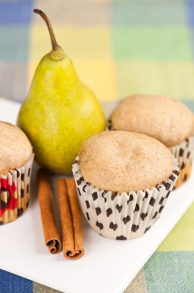 Muffin alla pera — Foto Stock