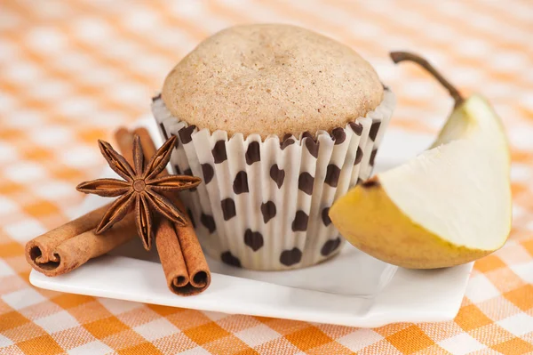 Muffin de pera —  Fotos de Stock