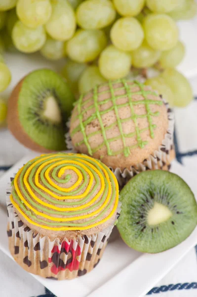 Fruit muffins — Stock Photo, Image