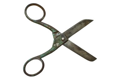 Rusty shears clipart