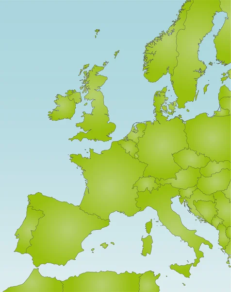欧洲 — 图库矢量图片