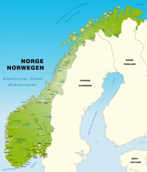Norwegian gen — стоковый вектор