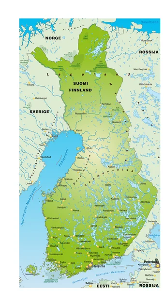 Finnland / Suomi — Stok Vektör