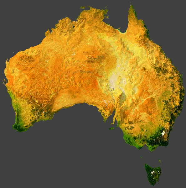 Australia w 3d-darstellung — Zdjęcie stockowe