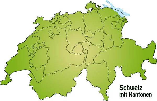 İsviçre Haritası — Stok Vektör