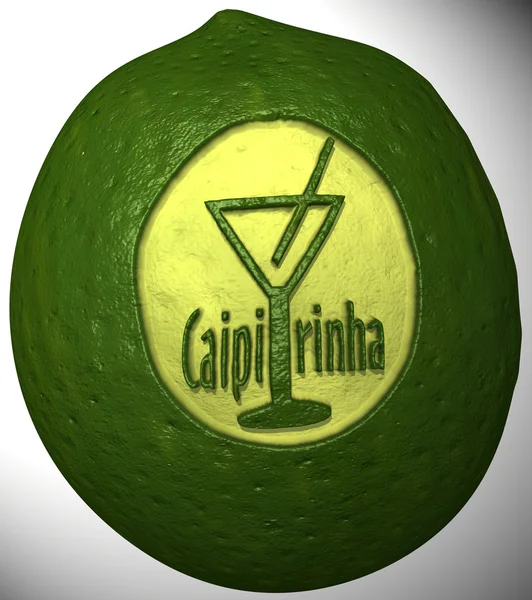 stock image Lime with caipirinha