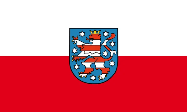 テューリンゲン自由州の旗 — ストックベクタ