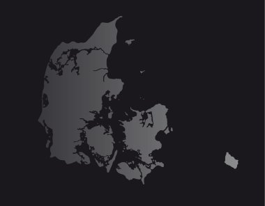 Map of Denmark clipart