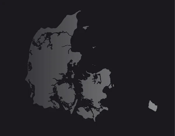 Dánia Térkép — Stock Vector