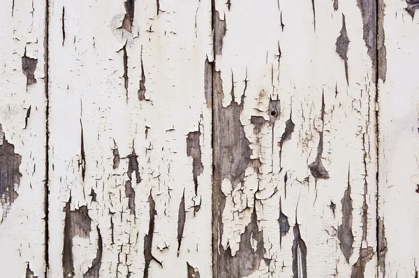 Verwitterte Farbe auf Holz — Stockfoto