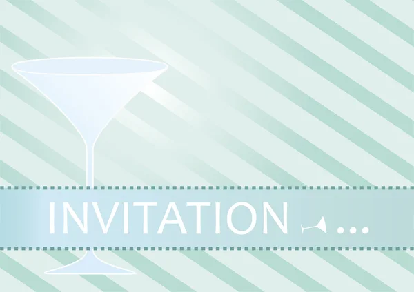 Cocktail Invitation — Stock Vector