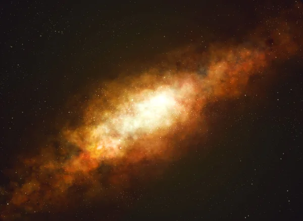Via Láctea galáxia e campo estelar . — Fotografia de Stock