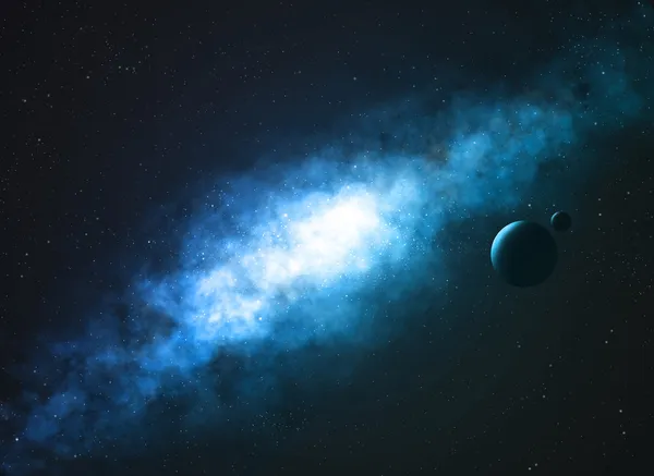 冰冷的星系 — 图库照片